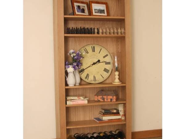 Osprey oak wide bookcase, Julian Foye
