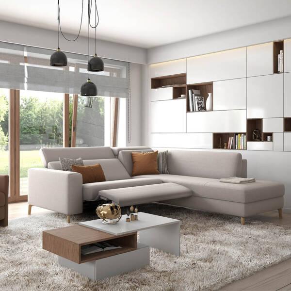 Rom Cassi leather sofa, modular, Julian Foye