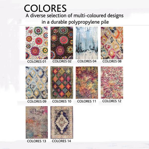 Colores, rug, rugs, multi coloured, Julian Foye,
