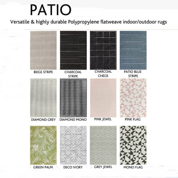 Patio, indoor, outdoor, rugs, versatile, Julian Foye,