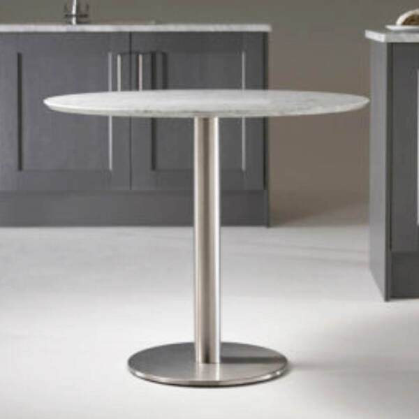HND Helsinki small glass, marble, stone top tables, Julian Foye