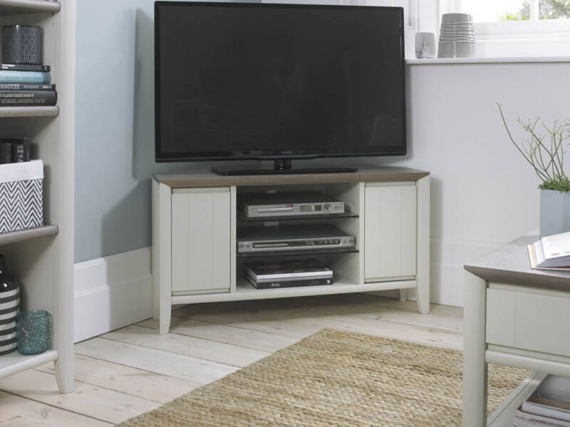 Bria Grey Washed entertainment unit