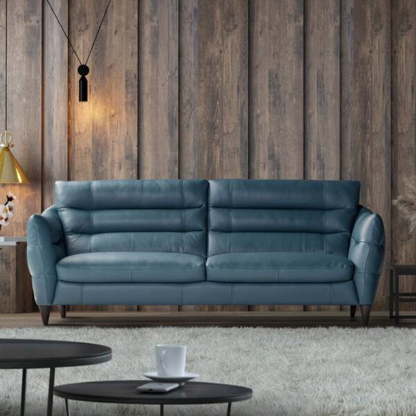 Carmel leather sofa and chair range, Julian Foye