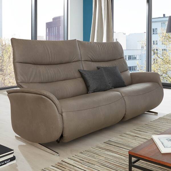 Azure sofa, fabric or leather, Julian Foye