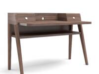 Memphis Walnut desk in clear matt finish, Julian Foye