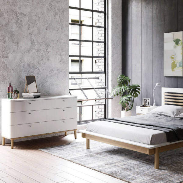 Tranquil, painted bedroom furniture, Julian Foye