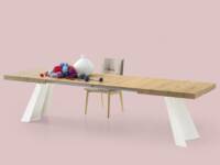 Wings extending dining table, Julian Foye