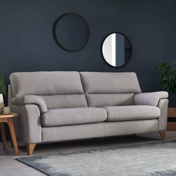 Howard fabric sofa and chairs, Julian Foye