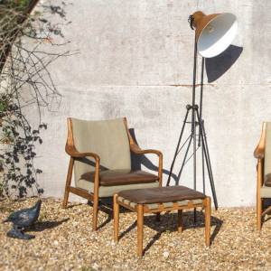 Solent range, leisure chair and stool, Julian Foye