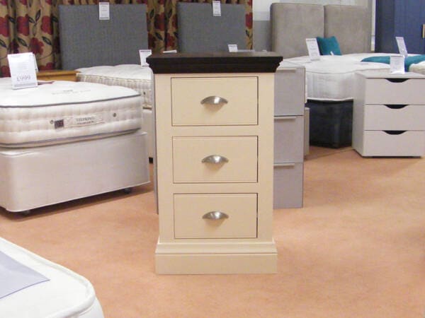 Courtney  3 Drawer Bedside