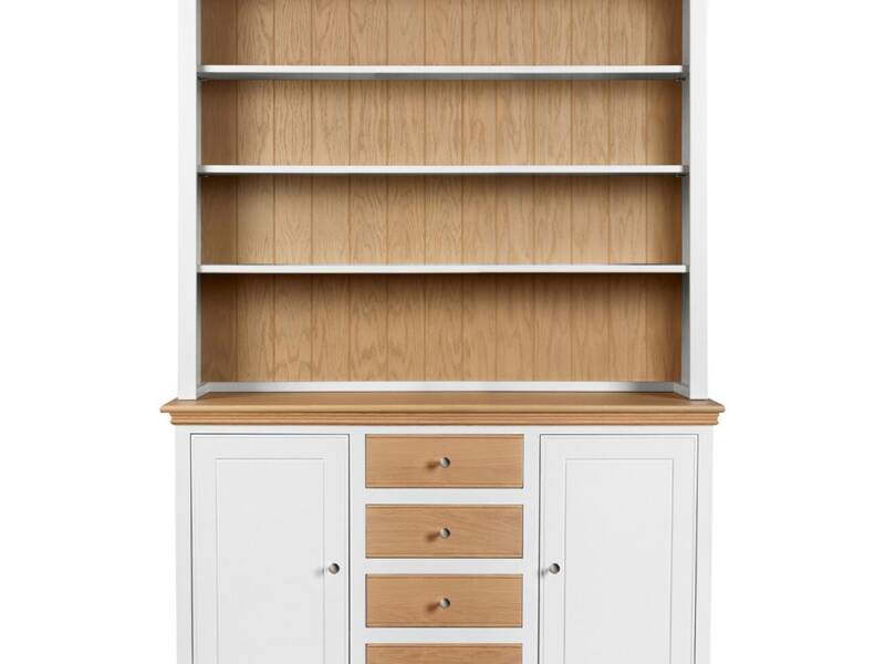 Hambledon Medium Open Rack with Medium 4 Drawer 2 Door Sideboard