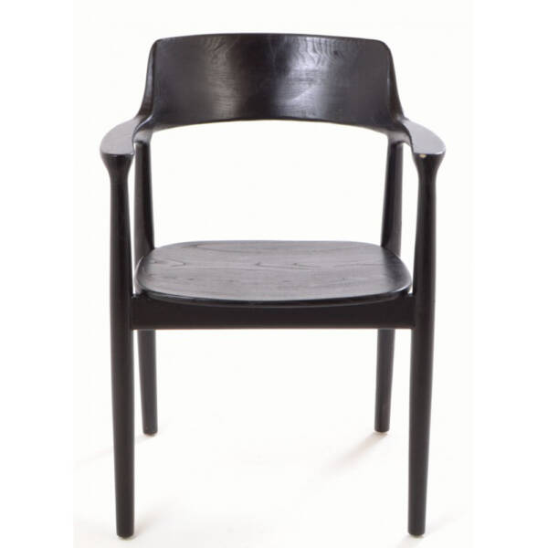 Saba solid wood chair in black finish, Julian Foye