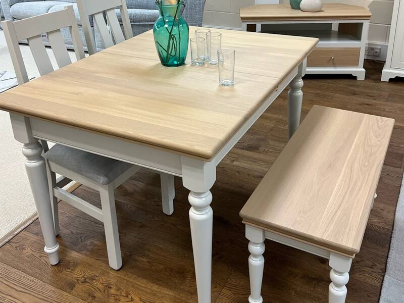 Hagen Dining chairs, table and benches