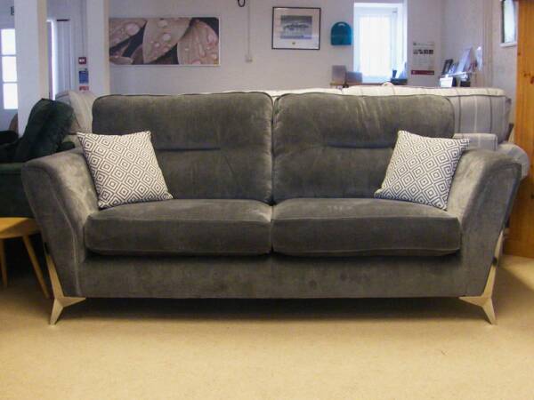Artemis 3 Seat Velvet Sofa