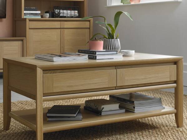 Bria Oak Coffee Table