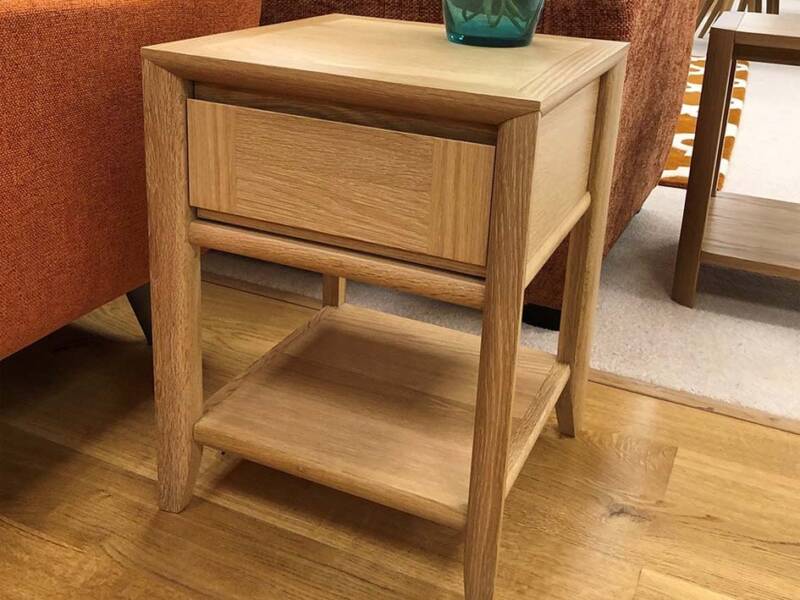 Bria Oak Lamp Table