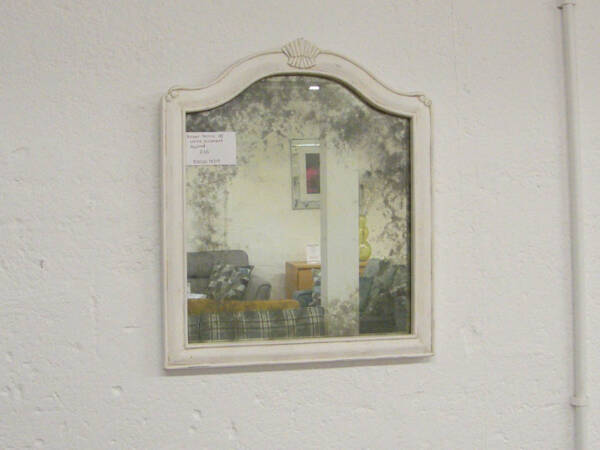 White Distressed Mirror