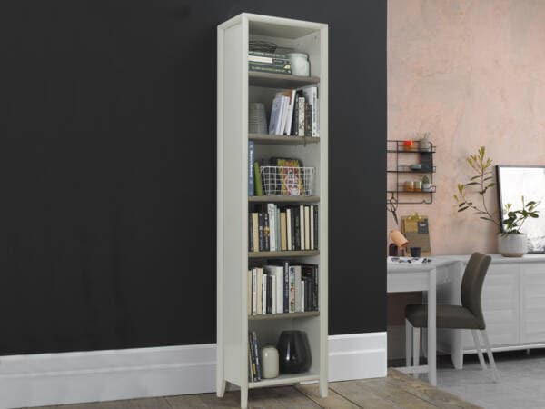 Bria Grey Washed Bookcase