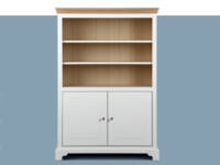 Hagen small bookcase with doors
