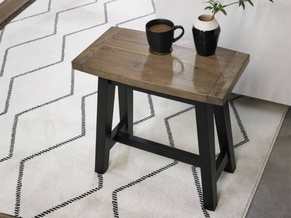 Cameron Weathered Oak Side Table