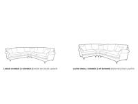 Lincoln corner sofa dimensions