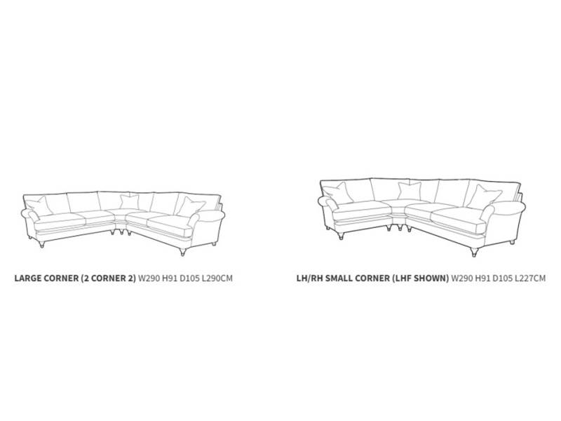 Lincoln corner sofa dimensions