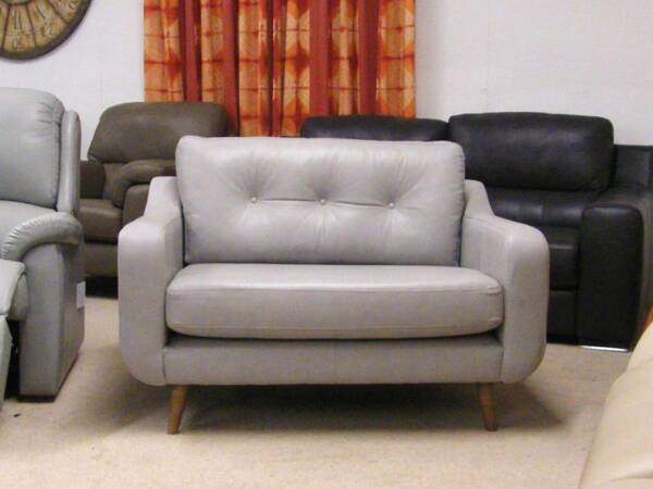 Lindy Leather Snuggle Chair