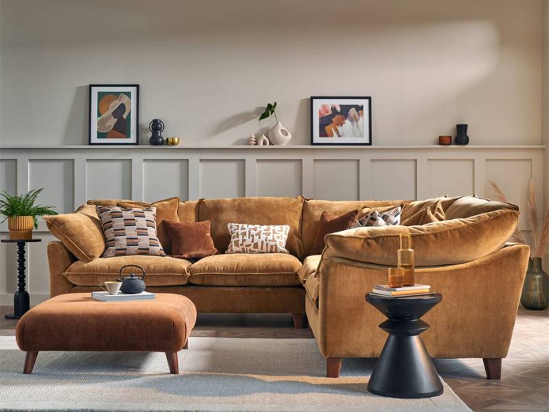 WES Dallas Corner Sofa in a living room