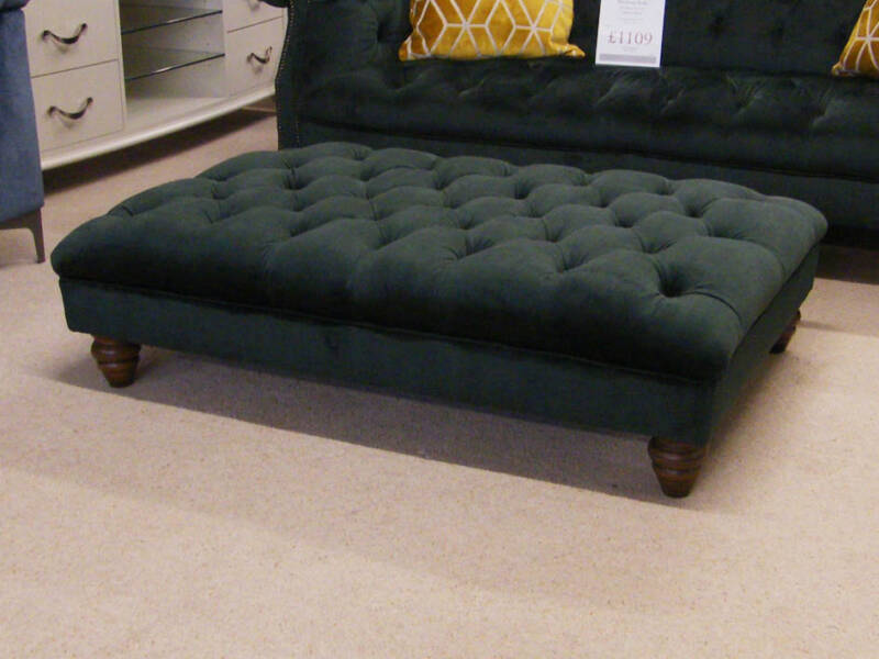 Bottle Green Bennett Medium Velvet Sofa