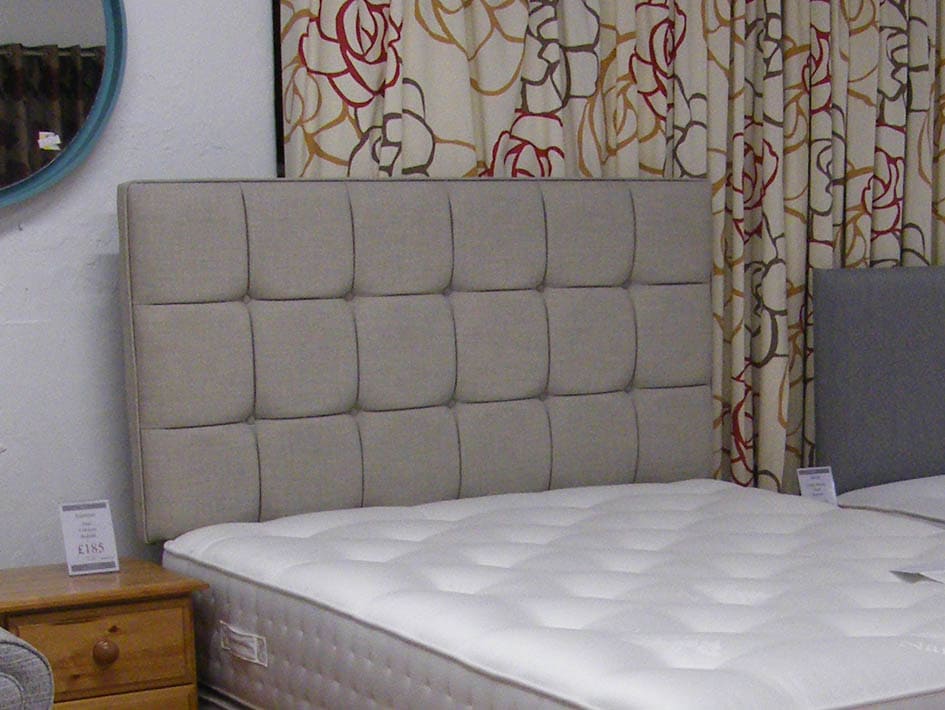Hypnos 5' Padded Headboard Teal/Blue Julian Foye