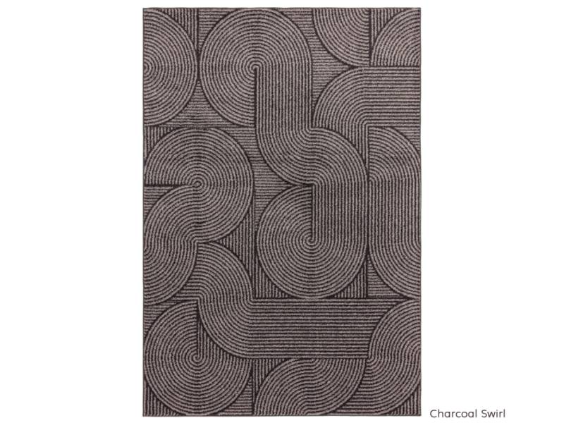Muse Charcoal Swirl rug