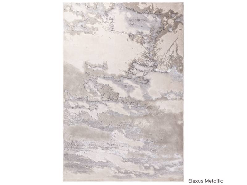 Aurora cloud metallic coloured rug