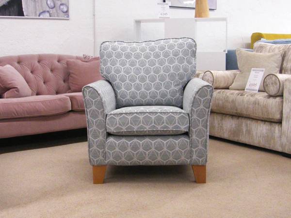 Ocean Blue Gala Accent Chair