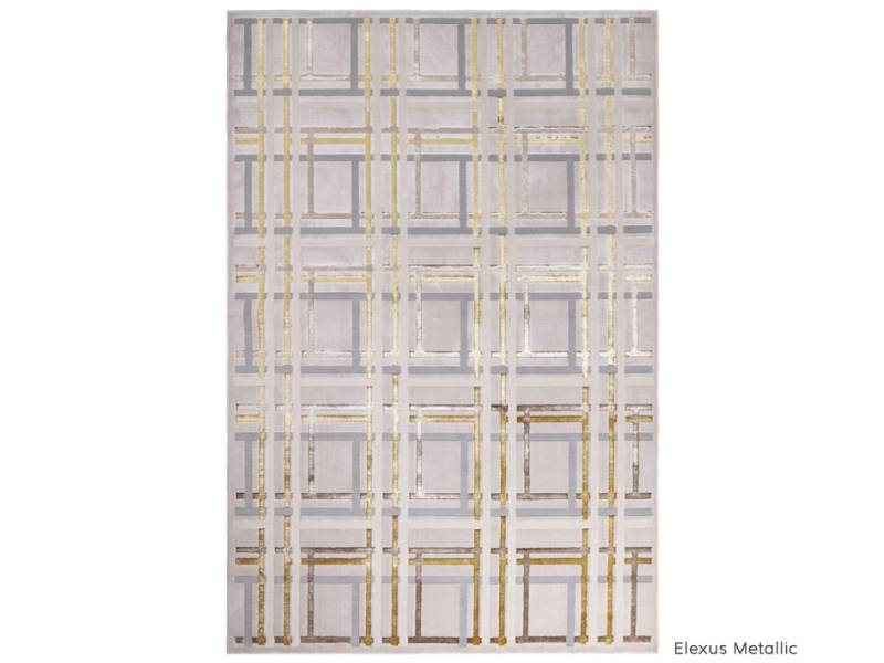 Aurora elexus metallic rug