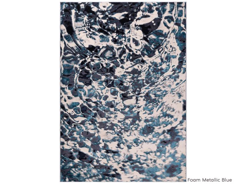 Aurora foam metallic blue