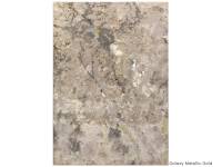 Aurora galaxy metallic gold rug