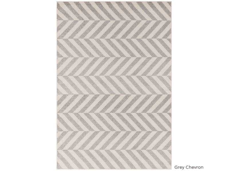 Muse grey chevron rug