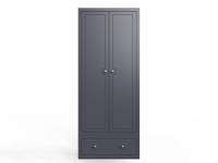 Blue Florence wardrobe on a white background