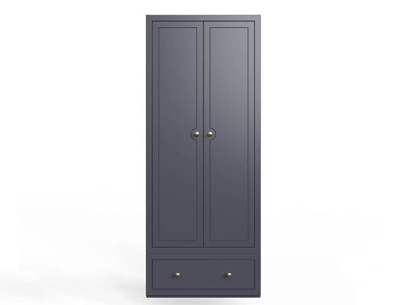 Blue Florence wardrobe on a white background