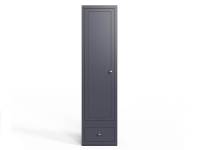 Blue florence wardrobe narrow on a white background