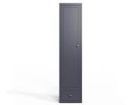 Blue florence wardrobe narrow on a white background
