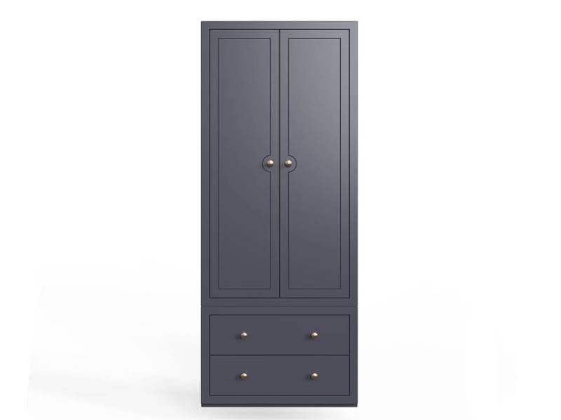 Blue florence wardrobe on a white background