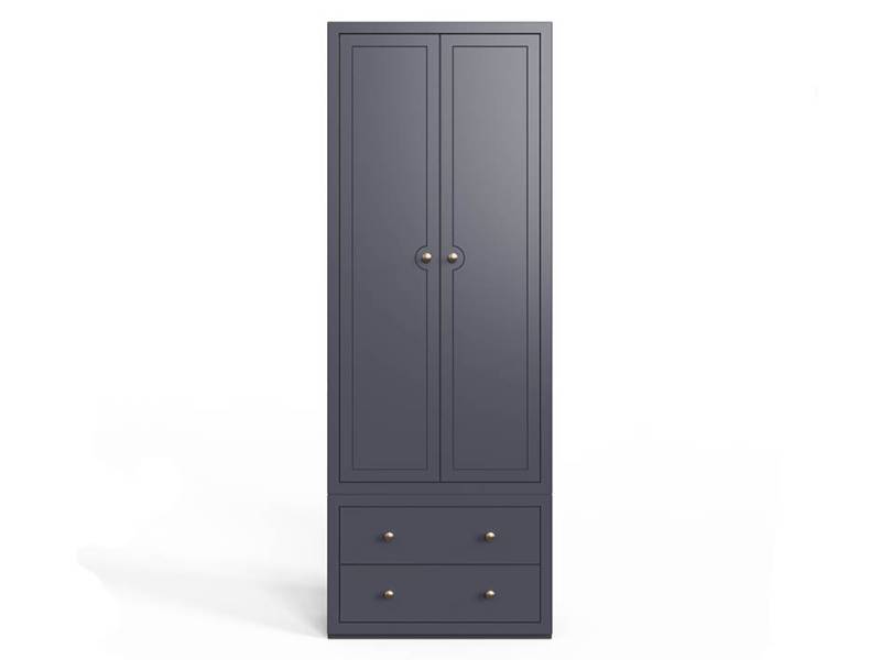Blue florence wardrobe on a white background