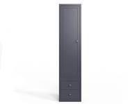 Blue florence wardrobe narrow on a white background