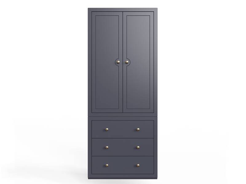 Blue florence wardrobe on a white background