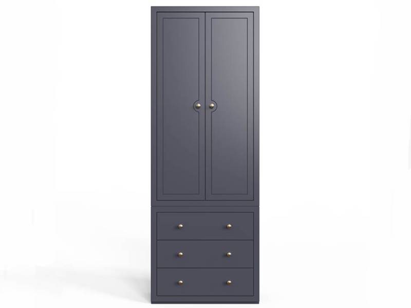 Blue florence wardrobe on a white background