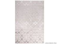 Aurora Lattice Metallic Silver rug