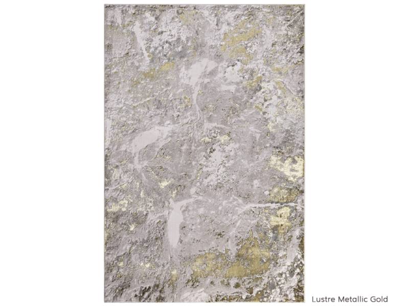 Aurora Lustre metallic gold rug