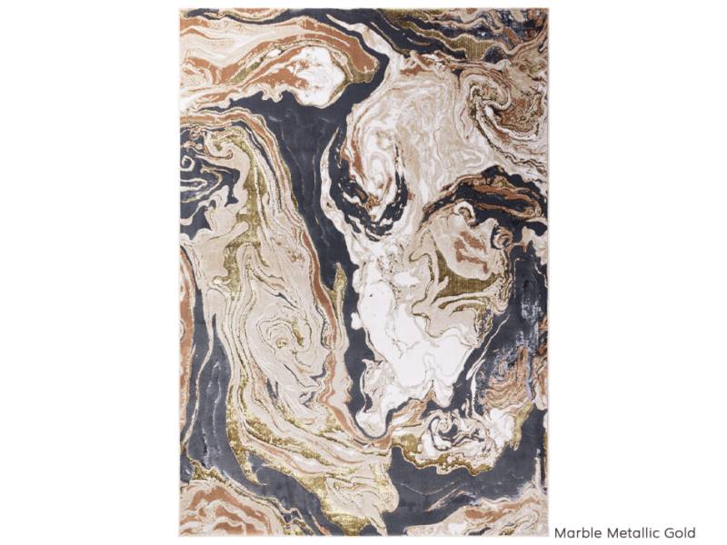 Aurora Marble Metallic Gold rug