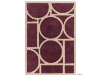 Metro plum rug